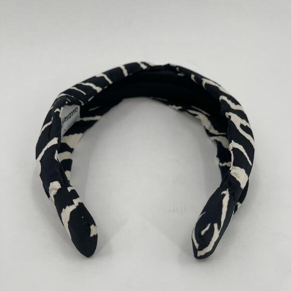 AUTUMN ADEIGBO Headband NEW Zebra Animal Print Black Hair Accessory Rare NWOT - Picture 6 of 11
